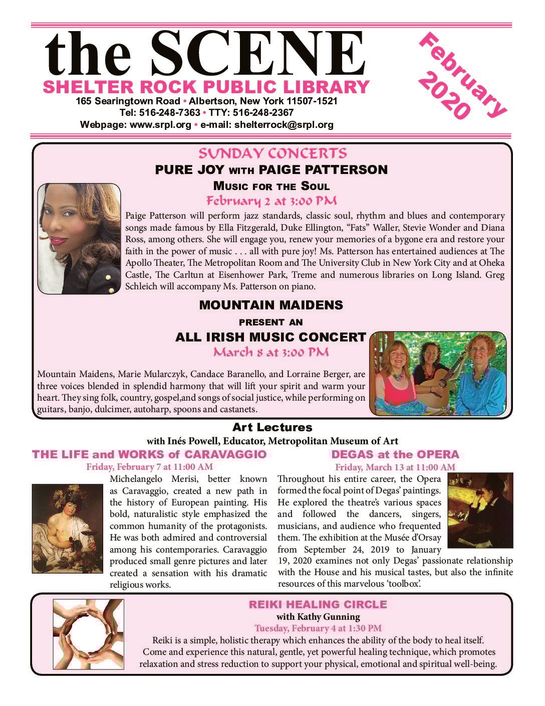 February 2020 Scene Shelter Rock Public Library